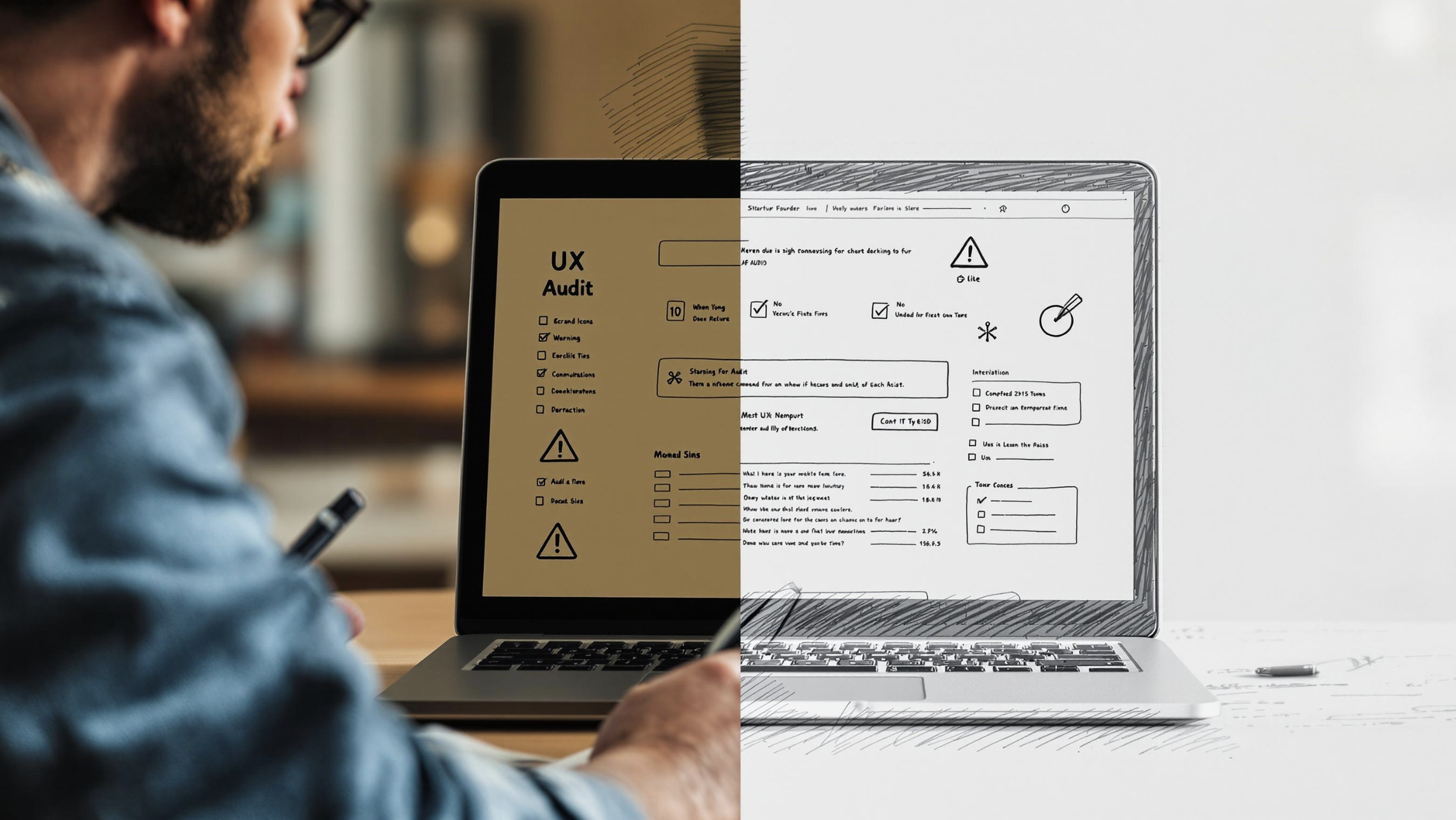startup founder doing ux homepage audit